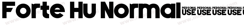 Forte Hu Normal字体转换